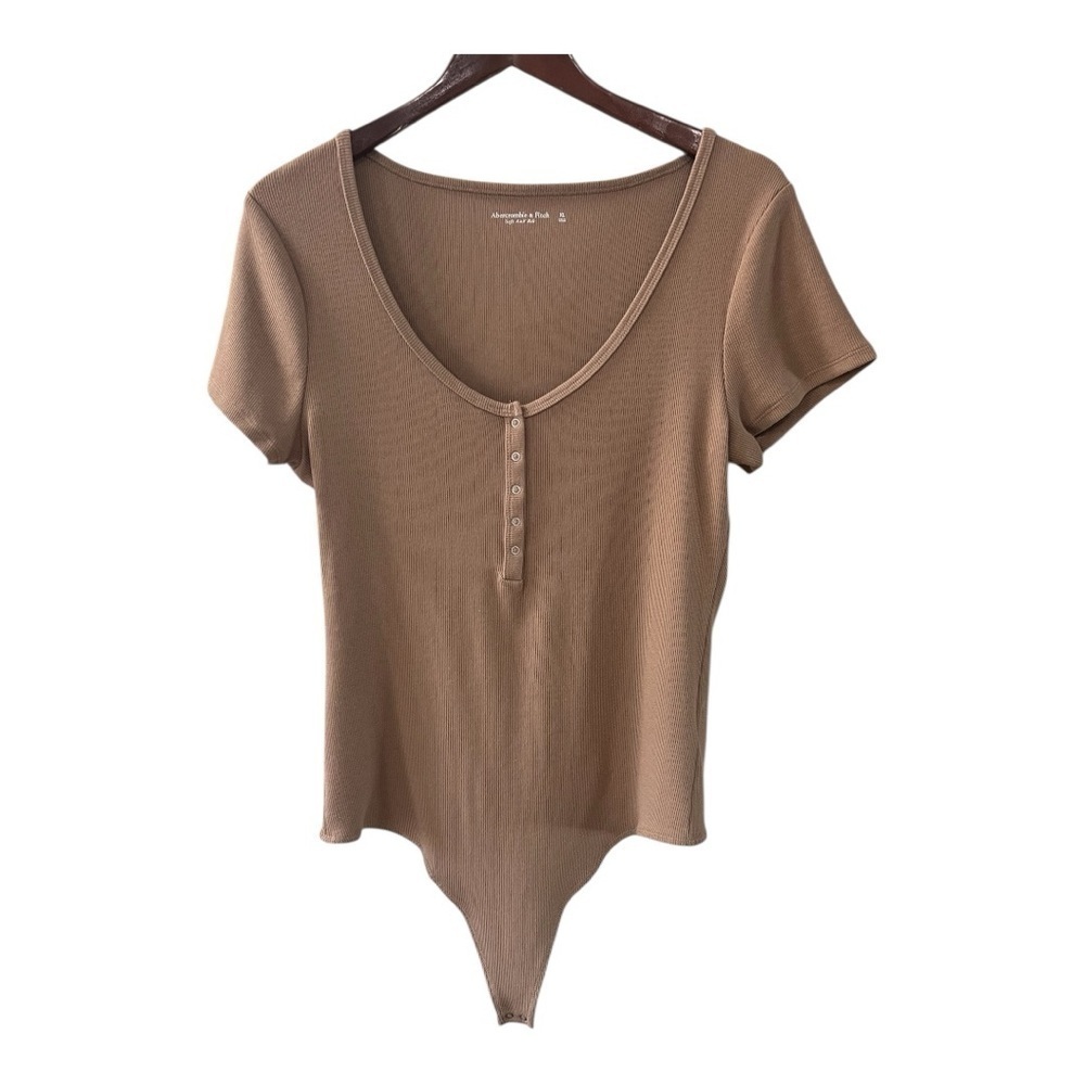Abercrombie & Fitch Tan Bodysuit size XL women NWOT